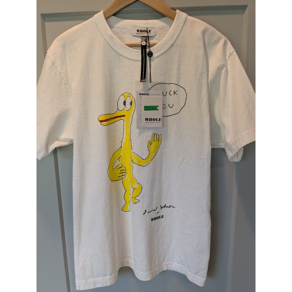 WHOLE Daniel Johnston Duck You Graphic Print T Shirt Mens‎ Small